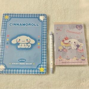 Cinnamoroll Bundle #1C Sticky Memo Book bundle - Sanrio character- Free Gift